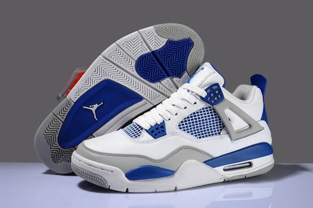 Air Jordan 4 Retro Military Blue 308498-141 Men's Basketball Shoes-11 - Click Image to Close